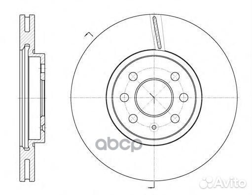 6685.10 диск тормозной передний Opel Meriva 1