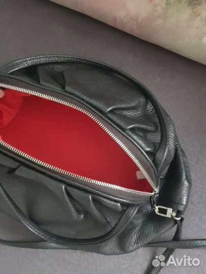 Сумка женская натуральная кожа черная