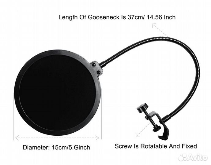 Профессиональный конденсаторный микрофон bm 800