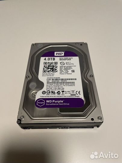 Жесткий диск WD40purx 64mb 7200rpm