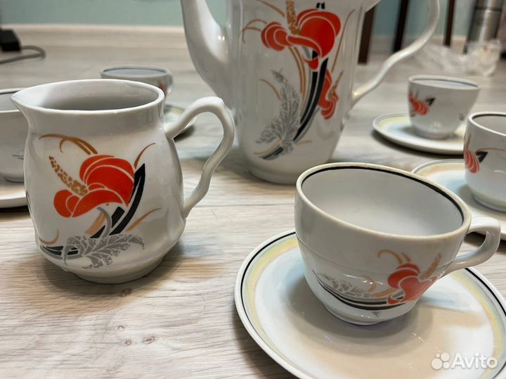 Кофейный сервиз времен СССР - Барановка