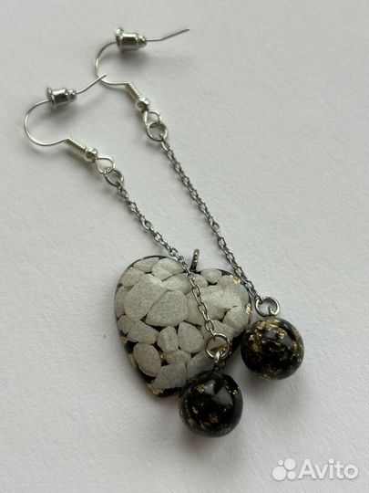 Серьги из эпоксидной смолы