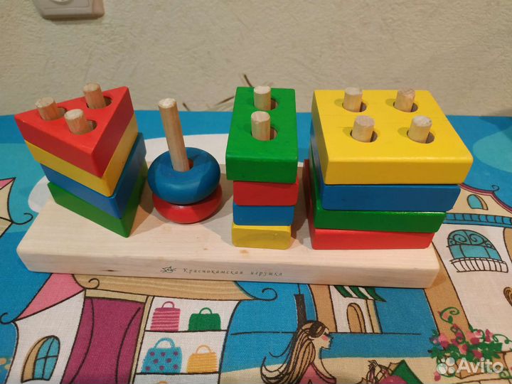 Развивающие деревянные игрушки