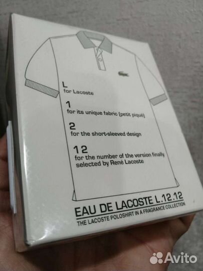 Lacoste Eau de lacoste L 12.12 blanc pure