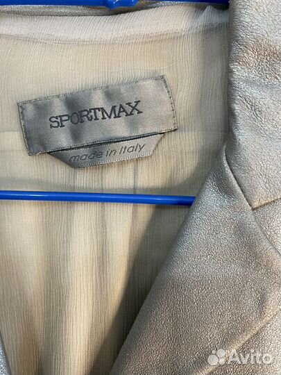 Куртка кожаная женская 42 Sportmax Max Mara