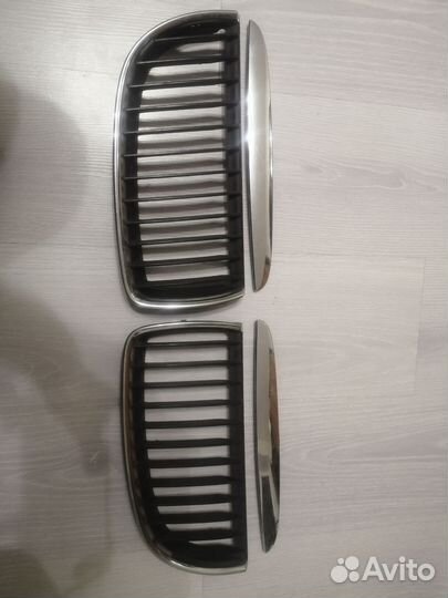 Решетка на бампер бмв е90