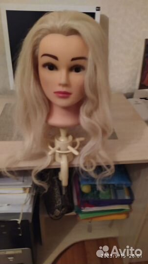 Манекен голова для причесок,термостойкий протеин