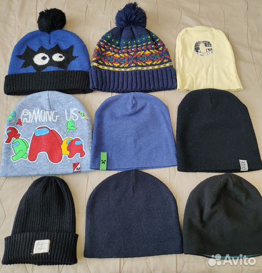 Шапки детские для мальчиков весна/зима