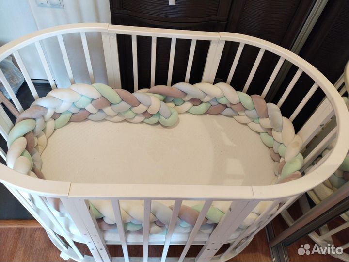 Детская кровать трансформер с матрасем