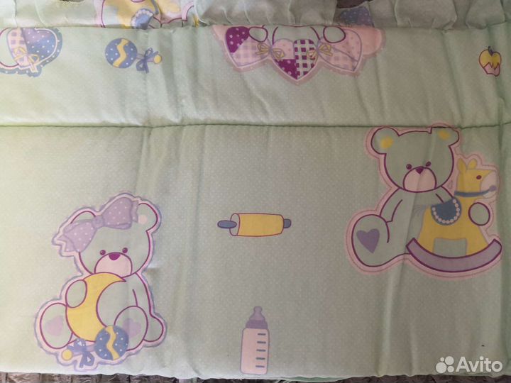 Детское постельное белье, с бортиками