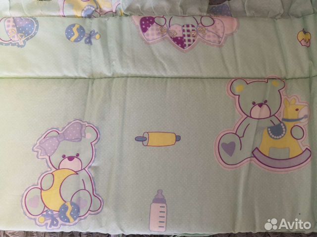 Детское постельное белье, с бортиками