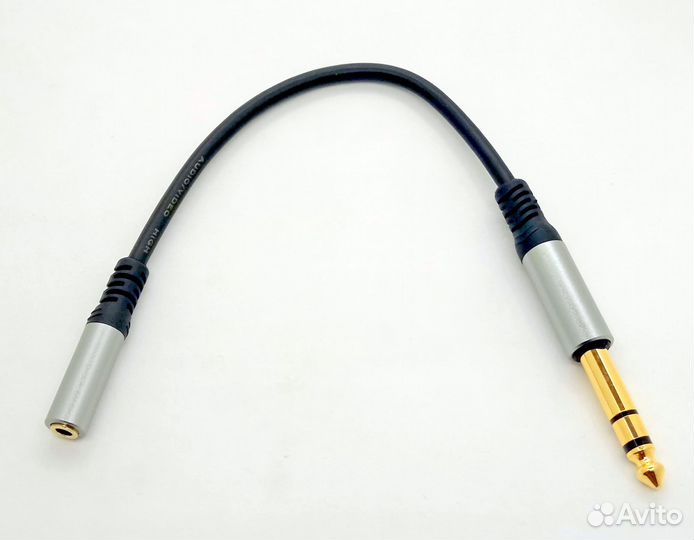 Переходник 3,5 miniJack гн - 6,3 Jack шт