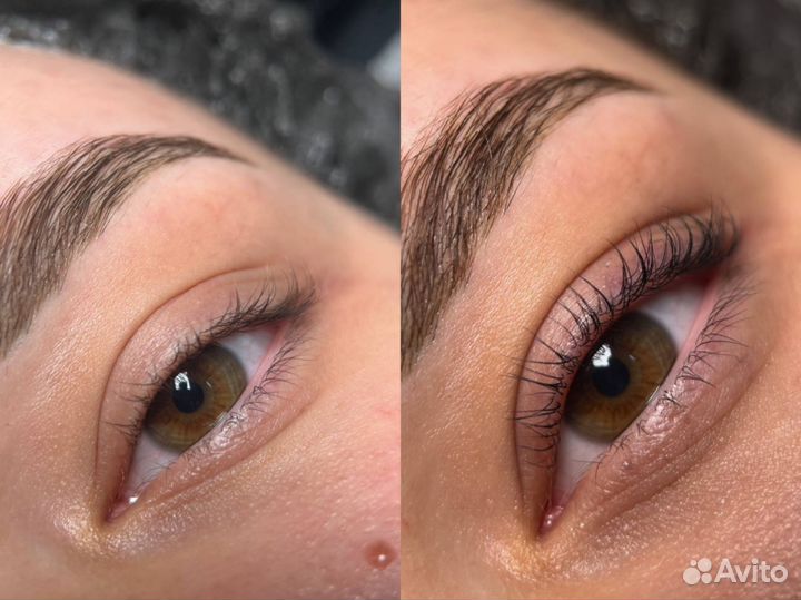 Модель на ламинирование бровей и ресниц