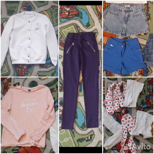 Вещи для девочки пакетом р.152-158 (33 предмета)