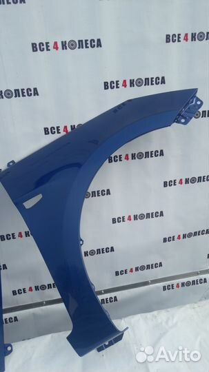 Новое крыло Hyundai Solaris цвет Синий перламутр