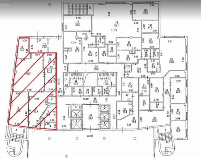 Сдам офисное помещение, 210 м²
