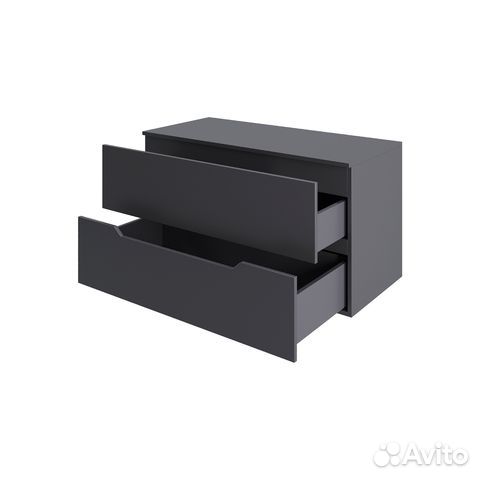 Тумба подвес. 100 мдф мат. графит Orange Li-100Tu