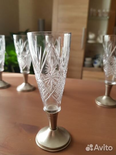 Рюмка хрусталь СССР на ножке