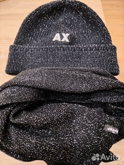 Шапка женская с шарфом