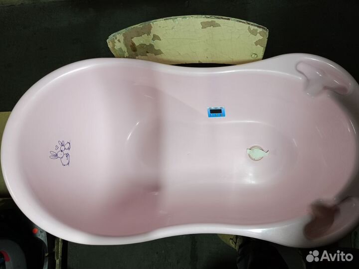 Ванночка для купания с горкой, переноска