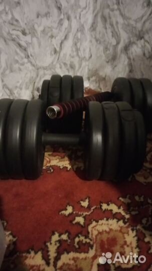 Гантели-штанга трансформер