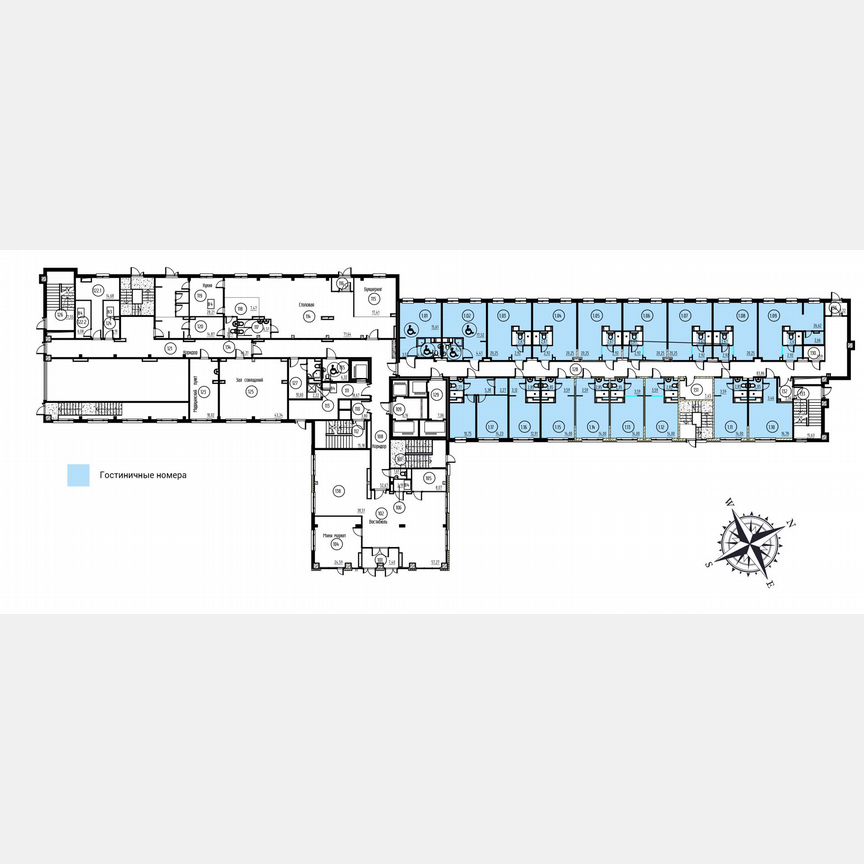 1-к. апартаменты, 18,9 м², 1/13 эт.