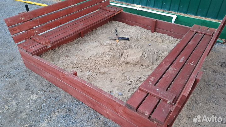 Песочница с крышкой 1500х1500мм