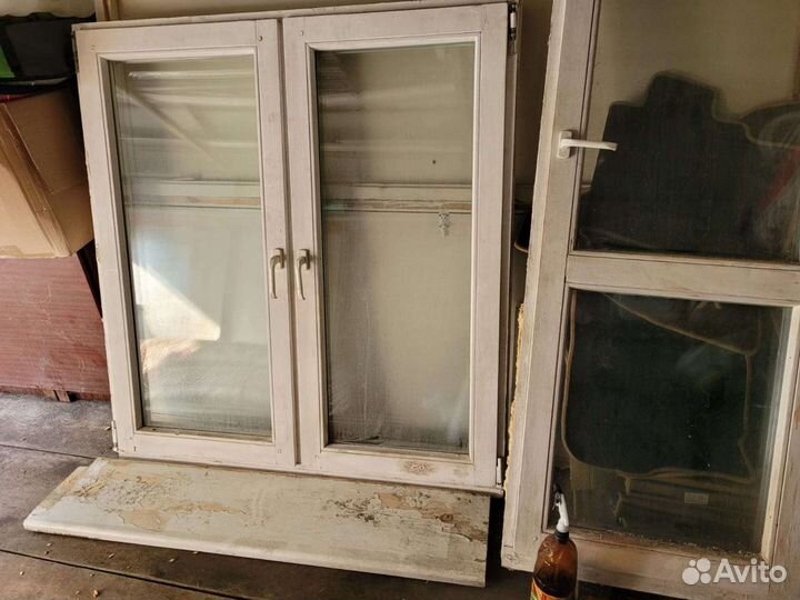 Деревянные окна с двойным стеклопакетом бу