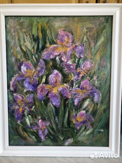 Картина маслом на холсте цветы