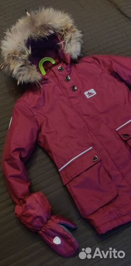 Зимний костюм(парка,брюки,краги) 134-140 см