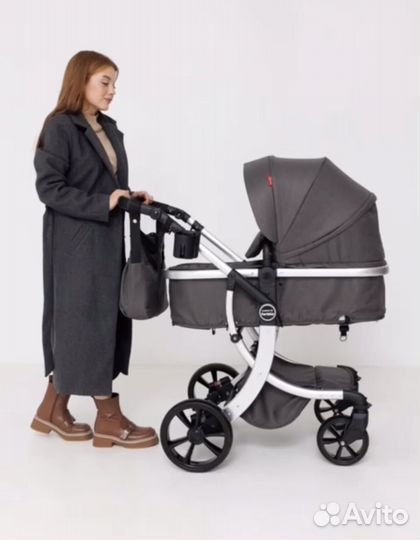 Коляска трансформер Aimile с варежками 2в1 3в1