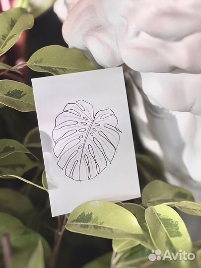 Набор цветочных мини открыток 30шт