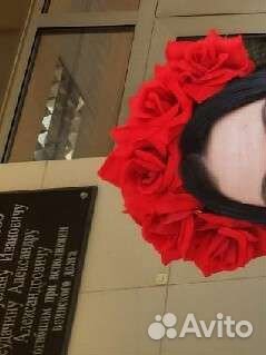 Ободок с цветами