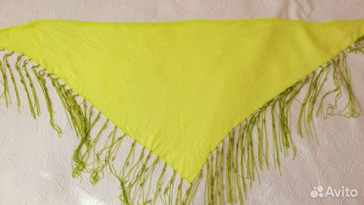 Платок косынка турецкая с бусинами