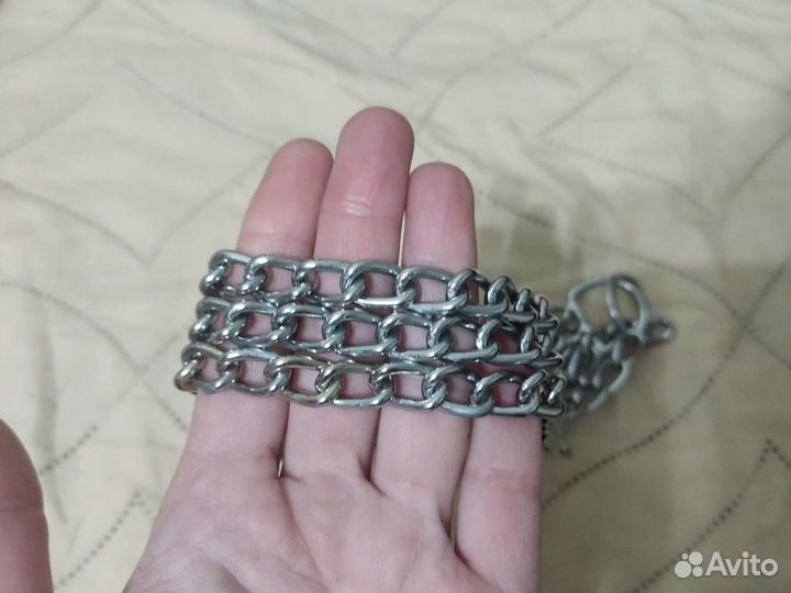 Ошейник цепочка трехрядный