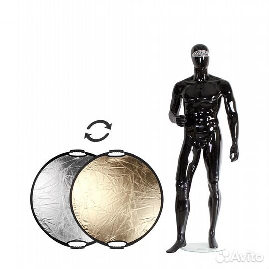 Отражатель Falcon Eyes 82см 2в1 серебро золото