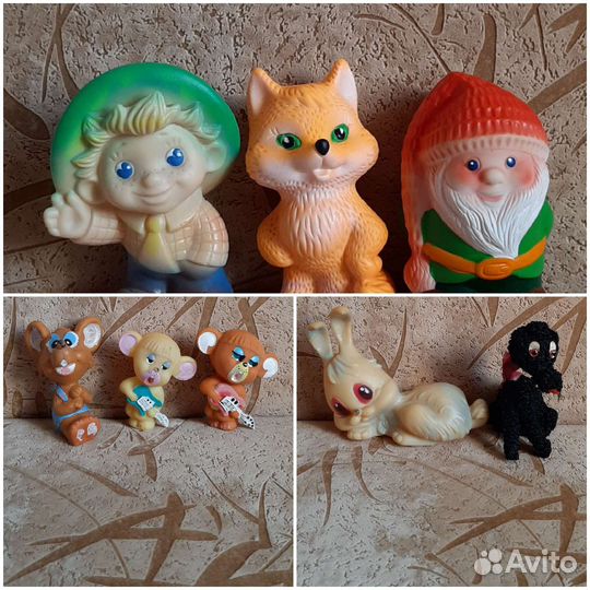 Игрушки резиновые СССР в ассортименте