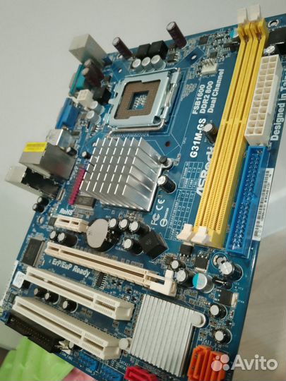 Материнская плата ASRock G31M-GS + 4 gb озу