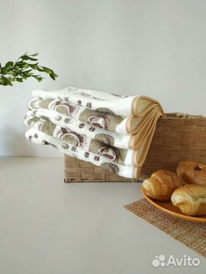 Полотенца махровые кухонные