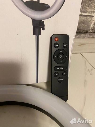 Кольцевая лампа 33см с пультом