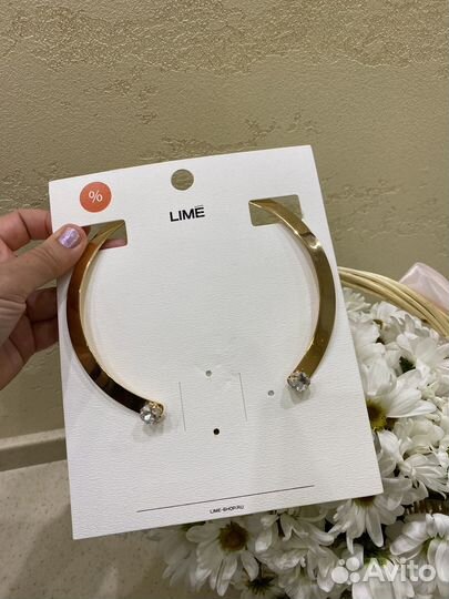 Колье чокер Lime с кристаллами