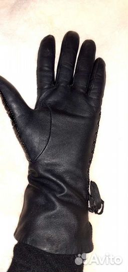 Перчатки.кожа нат