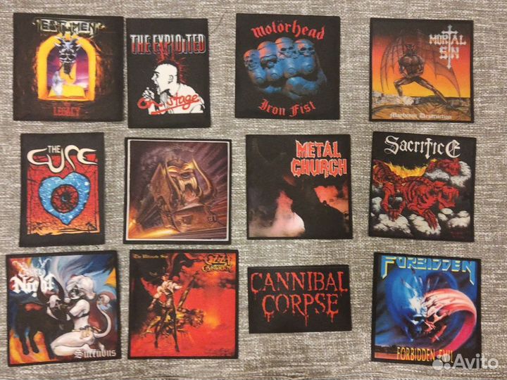 Рок метал нашивки 2