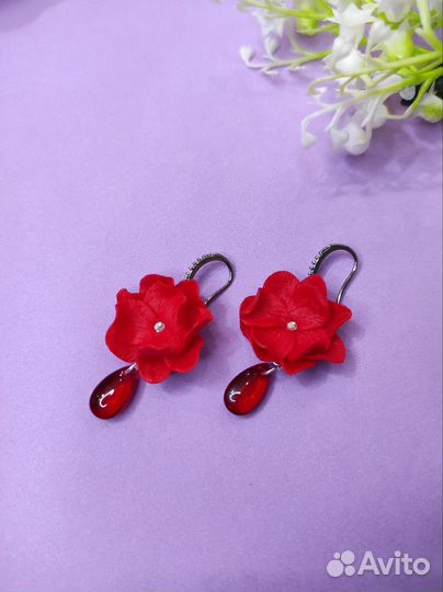 Серьги из полимерной глины 