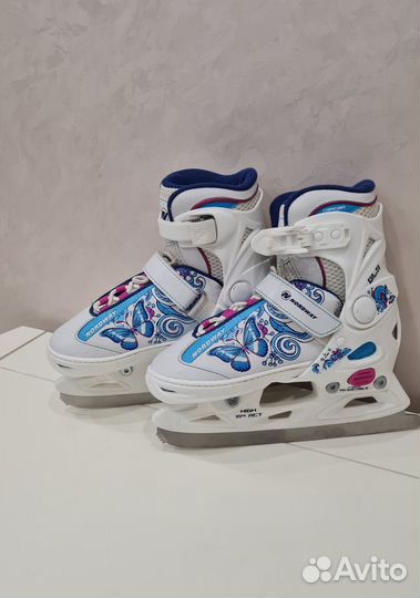 Коньки детские раздвижные 30 31 32 33