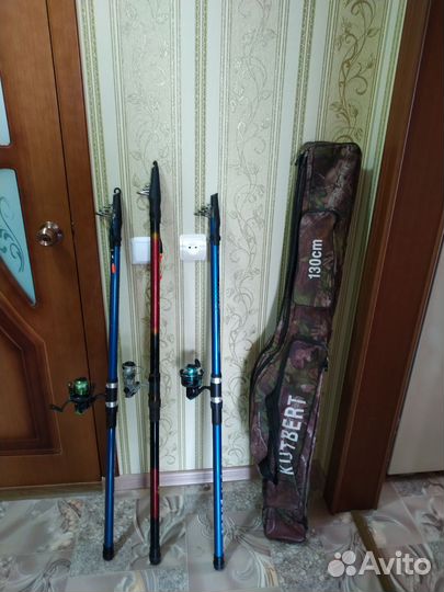 Набор удочек с катушками+ чехол