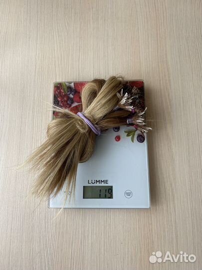 Волосы для наращивания блонд 45 см