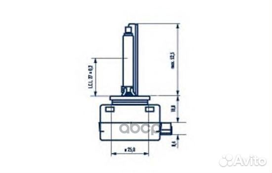 Лампа D1S 85V 35W xenstart 84010 Narva