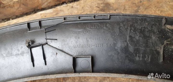 Накладка заднего крыла правого Kia Sportage 2016