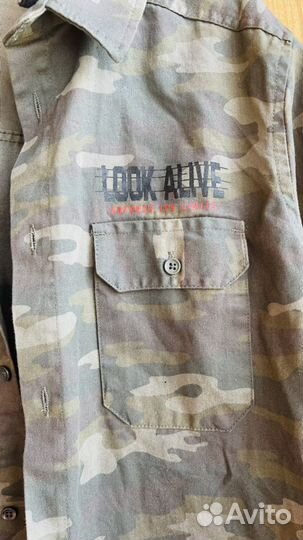 Рубашка тонкая джинса